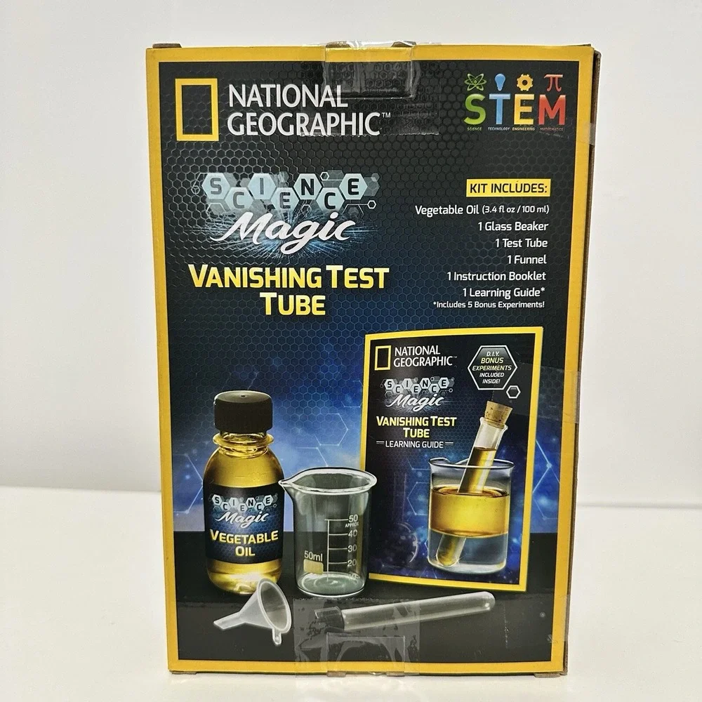 National Geographic Vanishing Test Tube Science‎ Magic STEM Learning Open Box